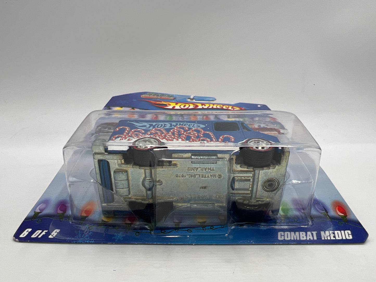 2009 Hot Wheels Holiday Rods #6 Combat Medic Blue W/Real Riders 245Q