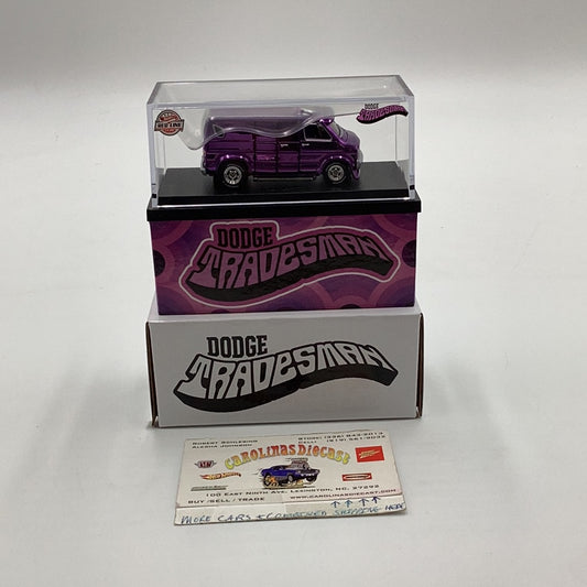 2023 Hot Wheels RLC Dodge Tradesman Van Purple 22058/30000