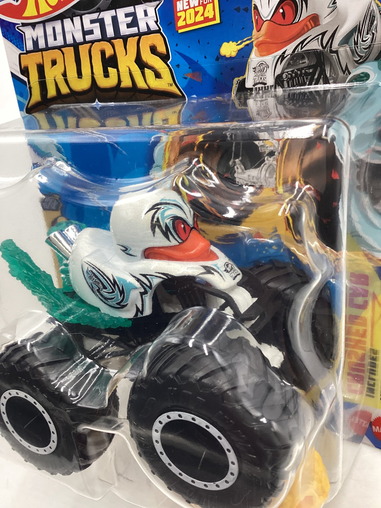 2024 Hot Wheels Monster Trucks #11 Duck N Roll White 134B