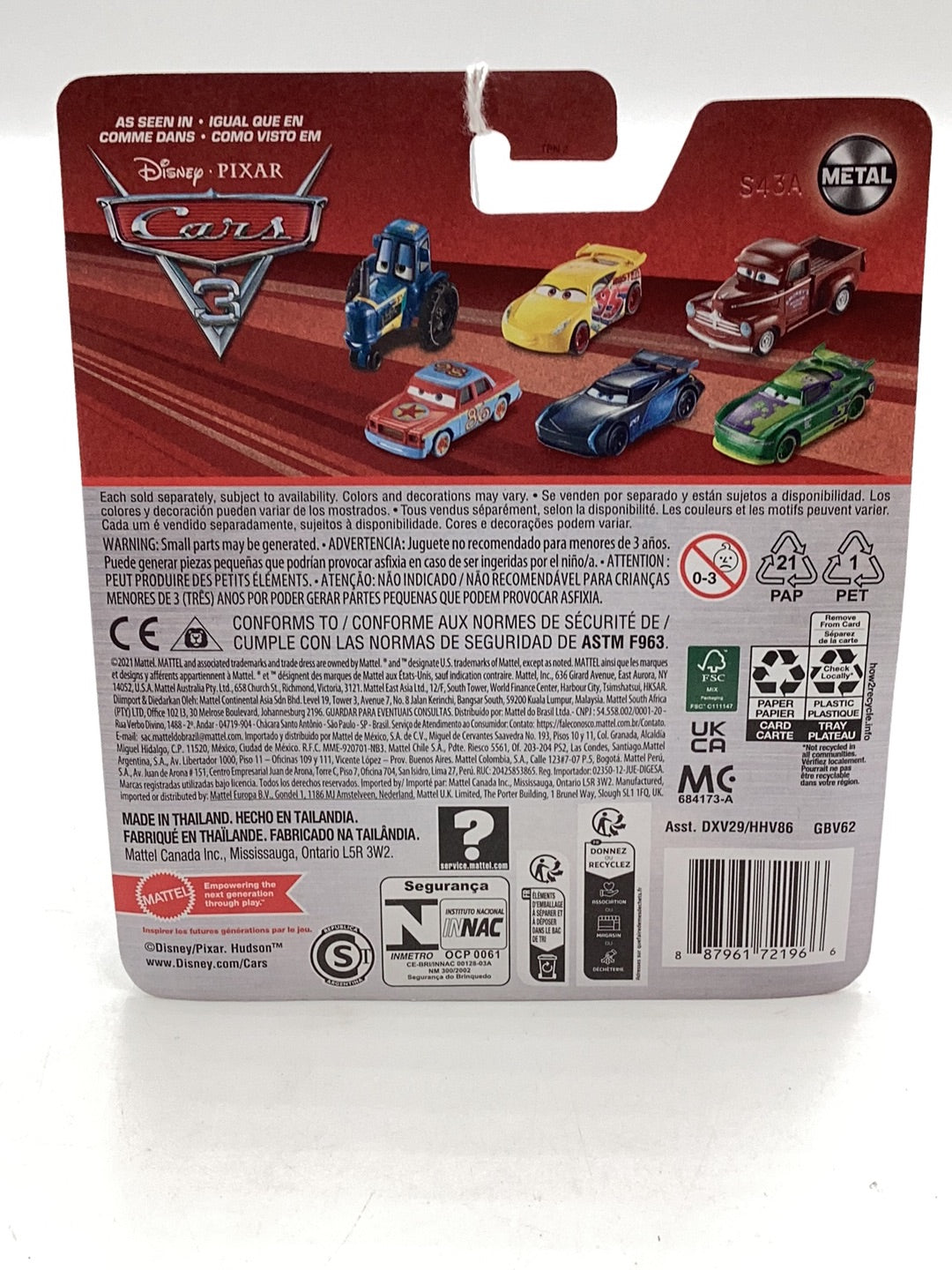 Disney Pixar Cars Wheeldell Lee 138I