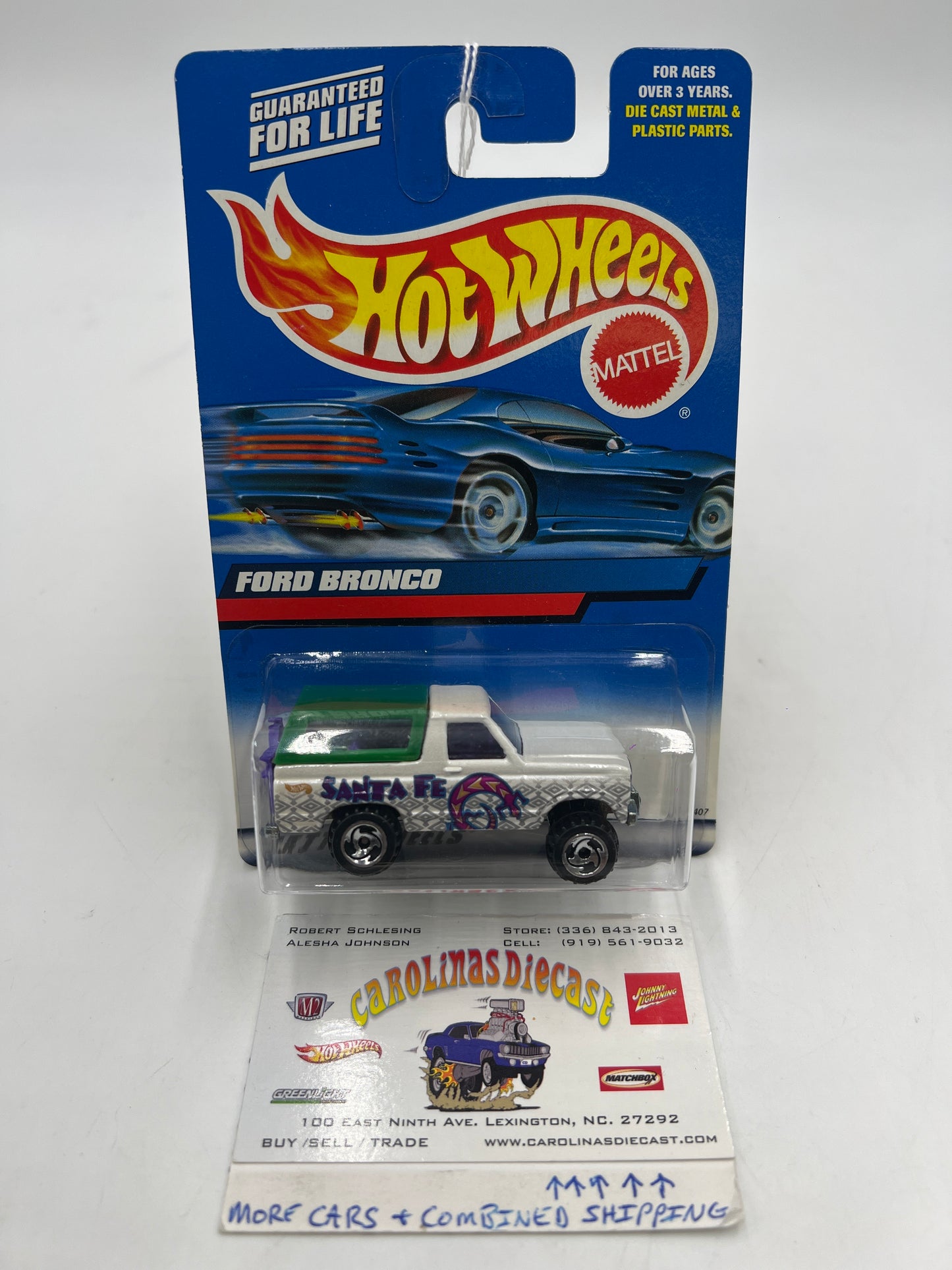 2000 Hot Wheels #198 Ford Bronco White 32E