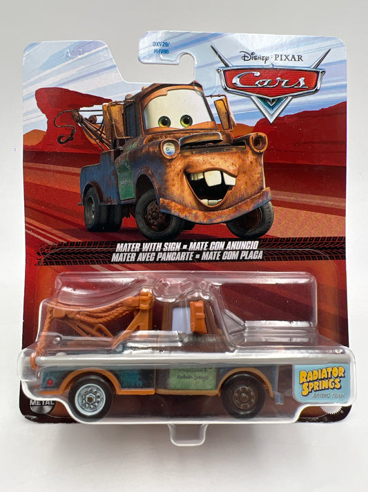 Disney Pixar Cars Mater With Sign