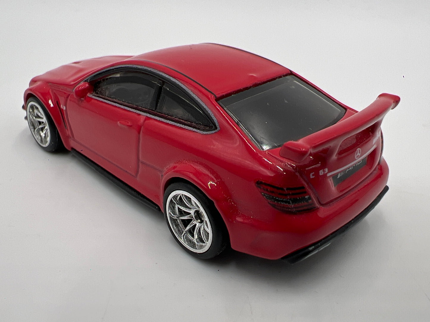 Hot Wheels Premium Deutschland Design 2012 Mercedes-Benz C 63 AMG Coupe Black Series Red Loose