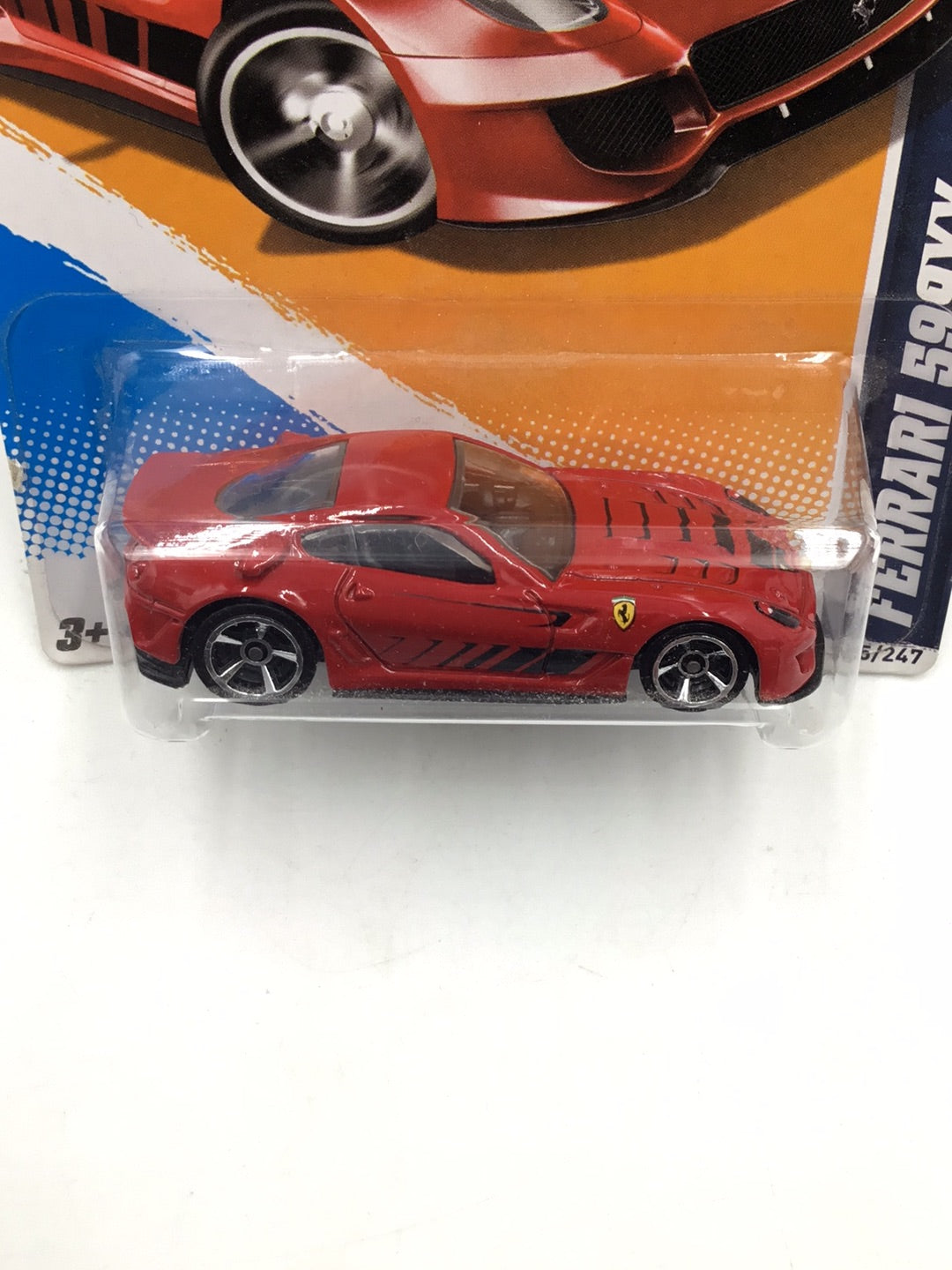 2012 Hot wheels #125 Ferrari 599XX with protector