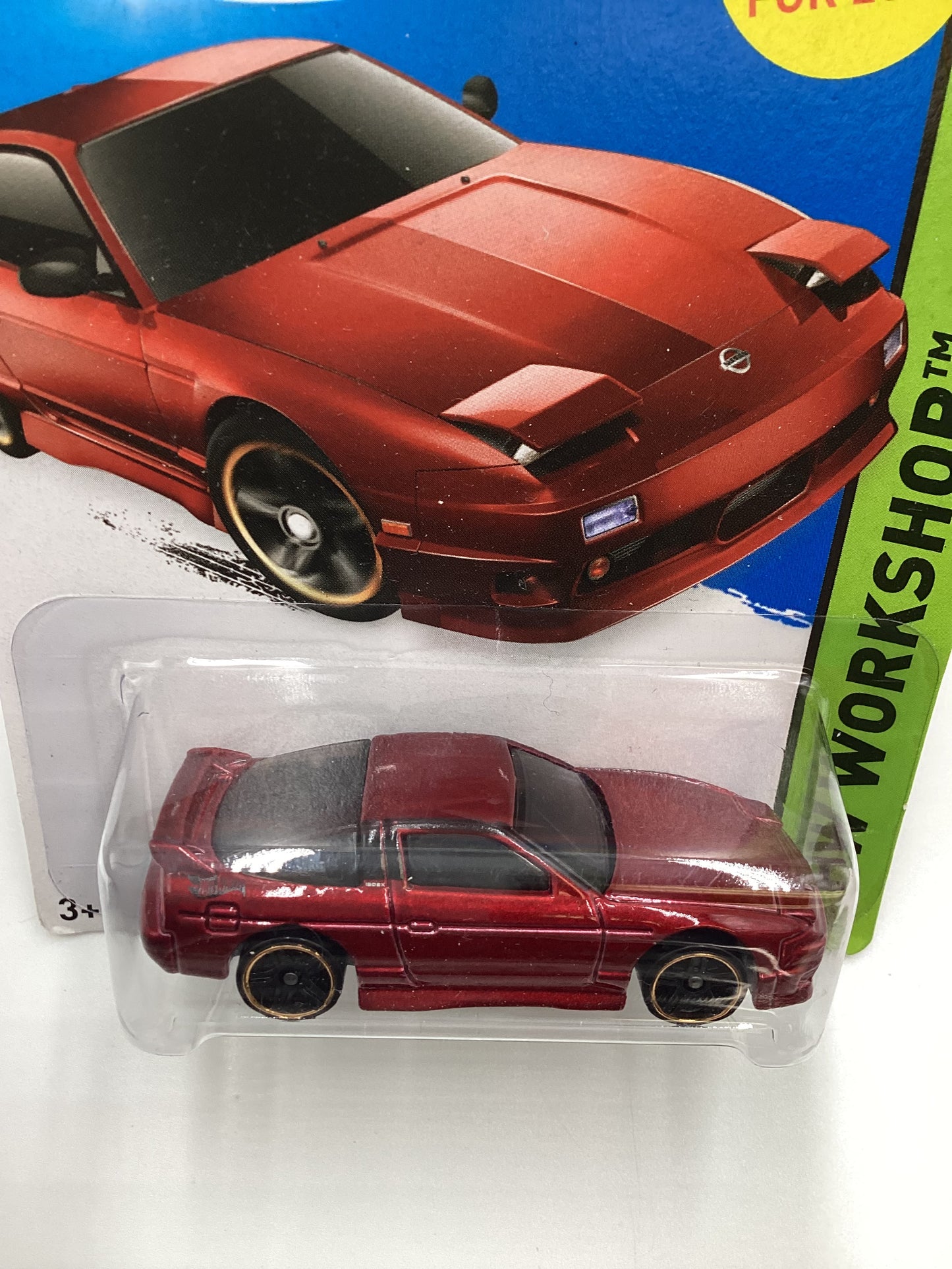 2015 Hot Wheels #205 96 Nissan 180SX Type X Red 80A