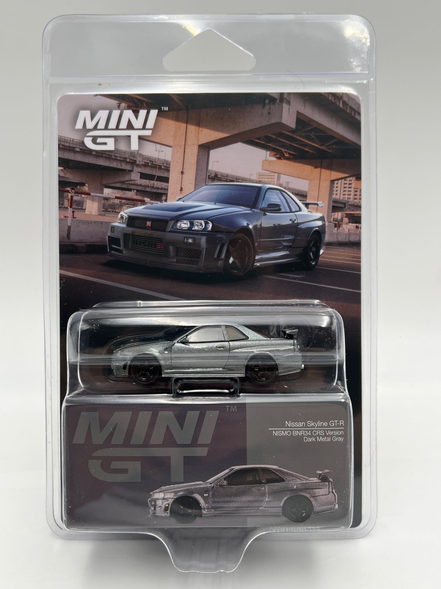 Mini GT #1160 Nissan Skyline GT-R Nismo BNR34 CRS Version Gray
