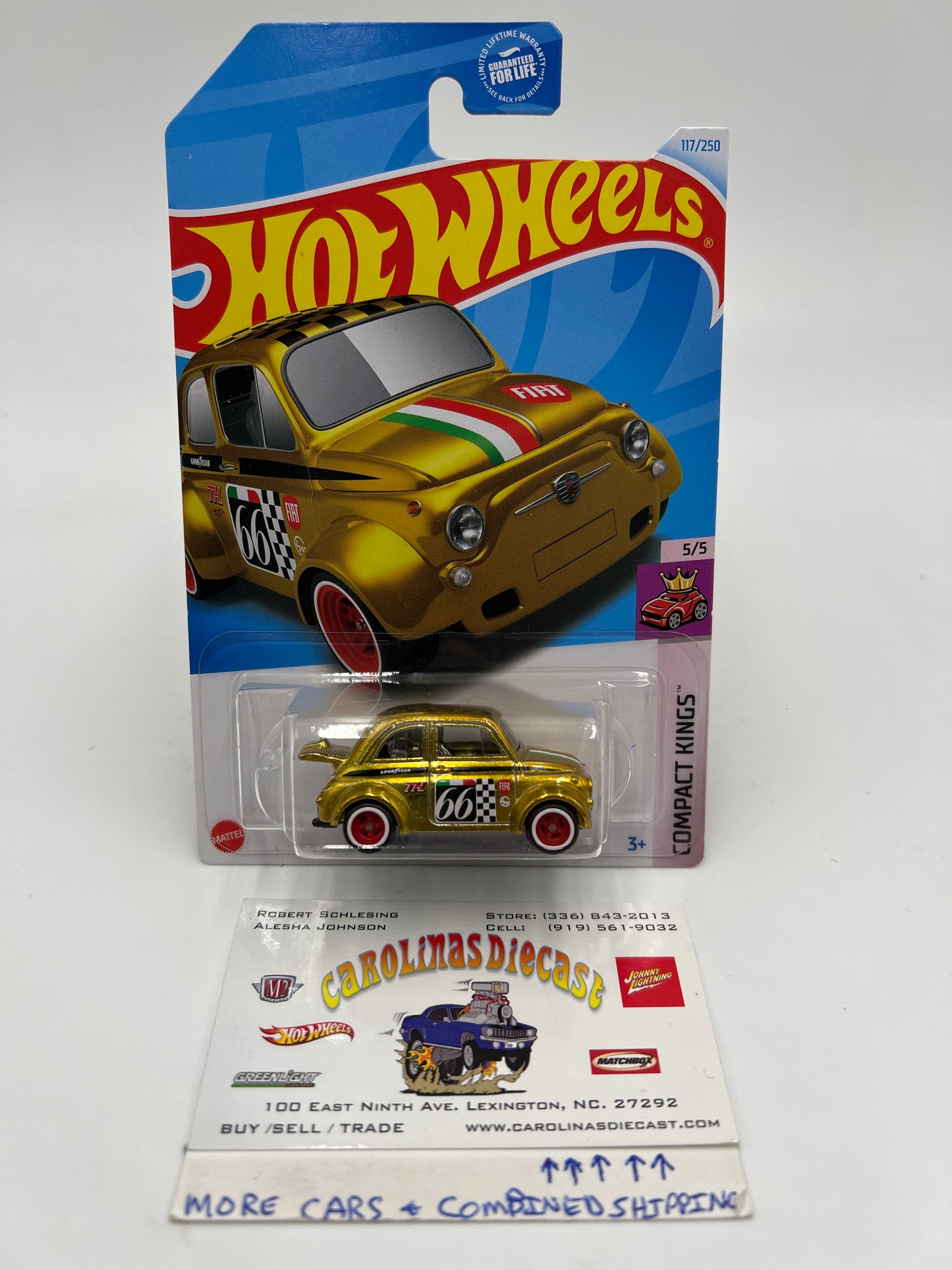 2024 Hot Wheels ERROR Super Treasure Hunt #117 60s Fiat 500D Modificado W/Protector
