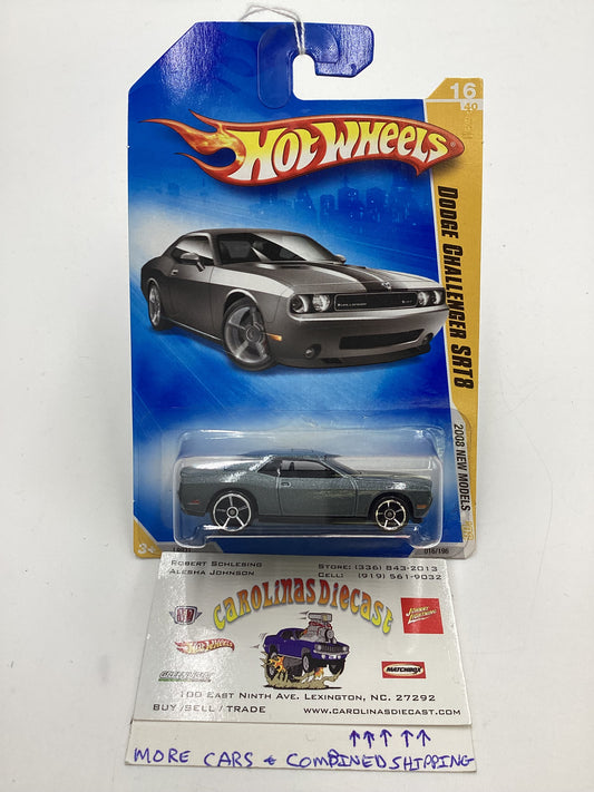 2008 Hot Wheels New Models #16 Dodge Challenger SRT8 Gray Kmart Exclusive 239C