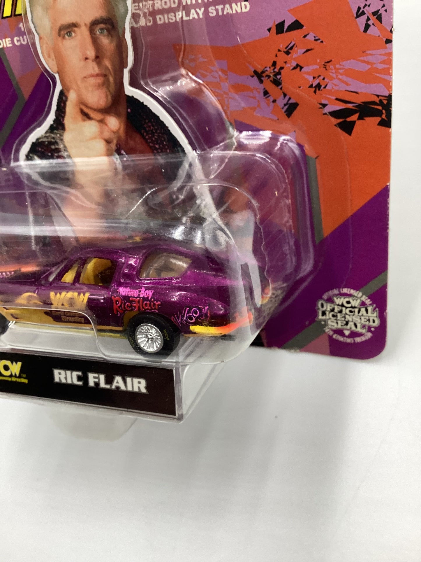 Racing Champions WCW Nitro Streetrods Ric Flair 63 Chevy Corvette Purple SR