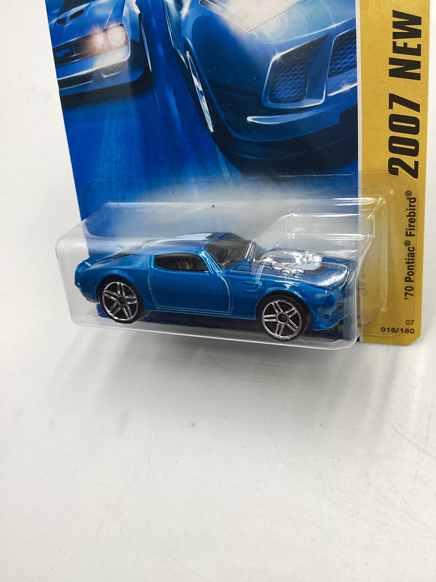 2007 Hot Wheels New Models #16 70 Pontiac Firebird Blue 55H