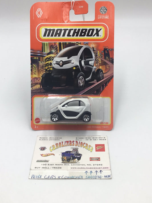 2024 matchbox #65 2022 Renault Twizy white 61F
