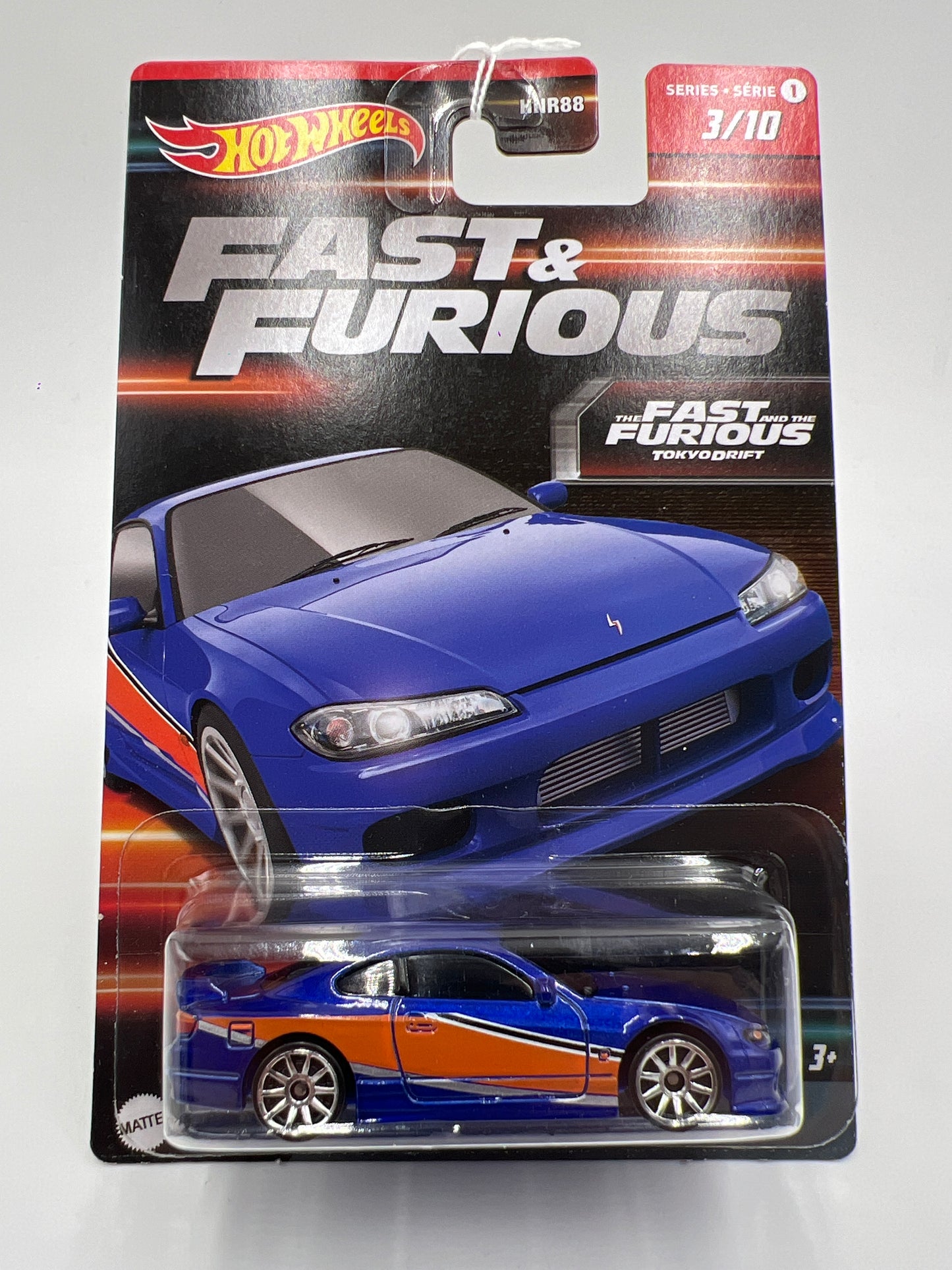 Hot Wheels Fast & Furious Series 1 #3 Tokyo Drift Nissan Silvia S15 Blue/Orange 71E