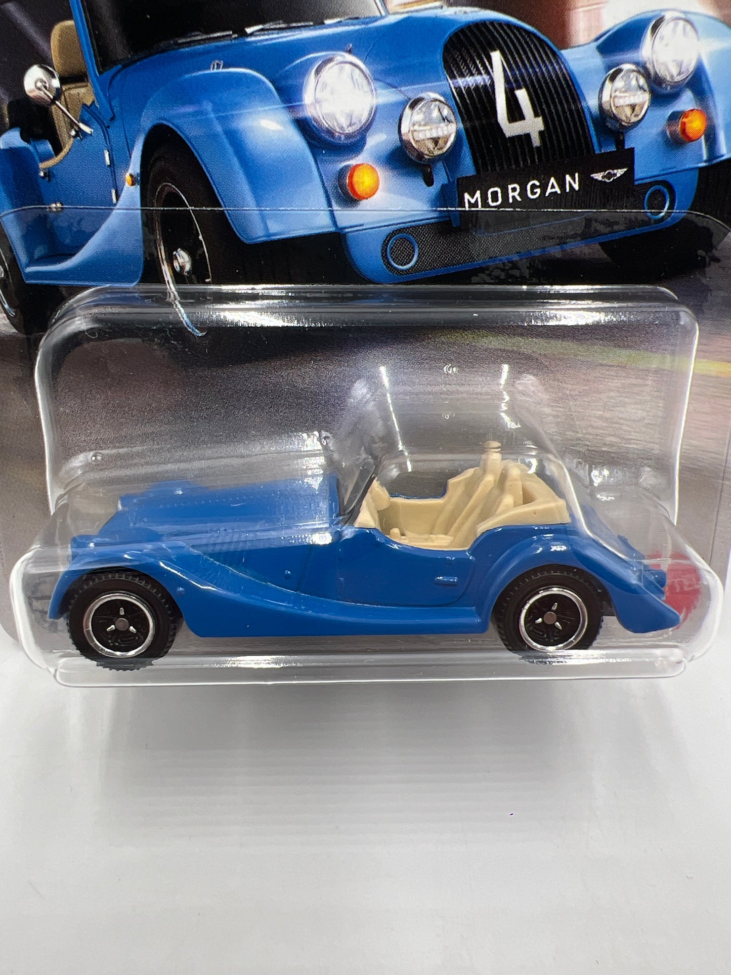 2025 Matchbox #81 Morgan Plus Four Blue 215H