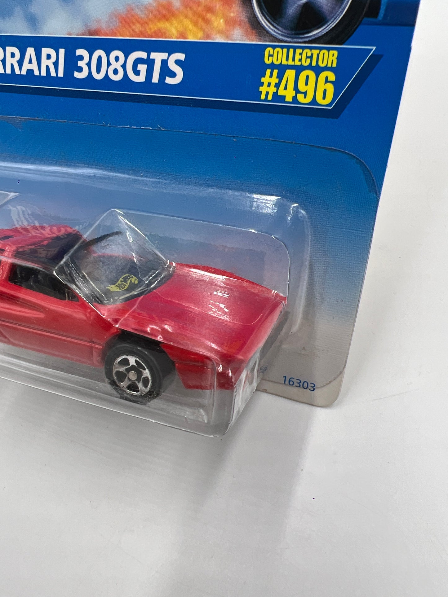 1996 Hot Wheels #496 Ferrari 308 GTS Red W/Protector