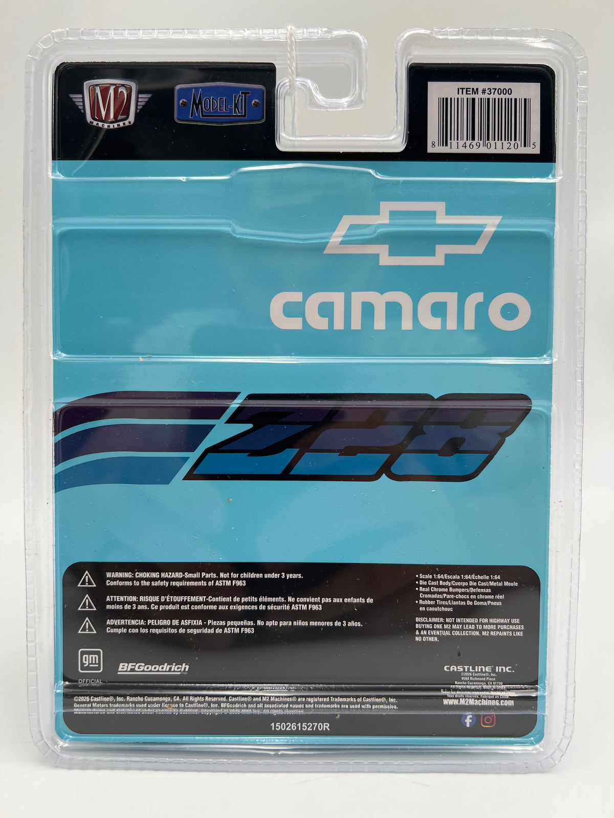 M2 Machines Model Kits R90 CHASE 1980 Chevrolet Camaro Z/28 Light Blue
