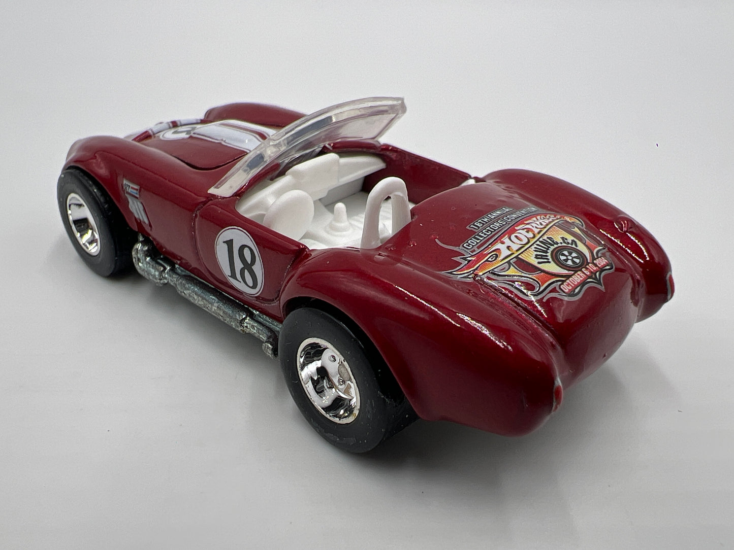 Hot Wheels 1/64 18th Annual Collectors Convention Irvine CA Shelby Cobra 427 S/C Red Loose