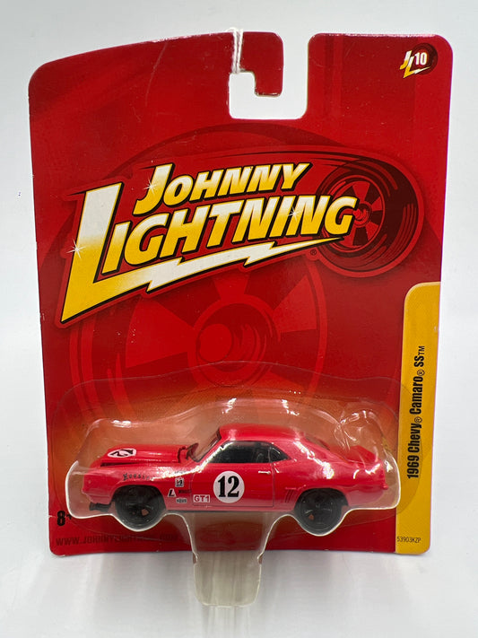 Johnny Lightning Small Card 1969 Chevy Camaro SS Red
