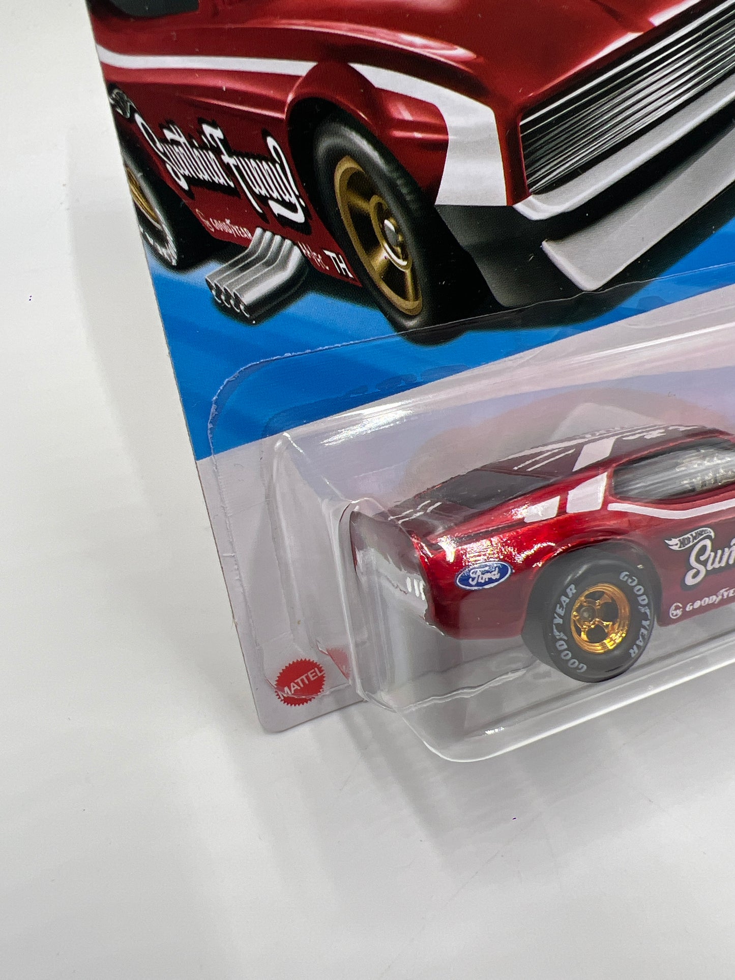 2025 Hot Wheels Factory Sealed Super Treasure Hunt #175 71 Mustang Funny Car Red W/Protector