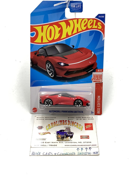 hot wheels red edition #171 Automobili Pininfarina Battista KK4