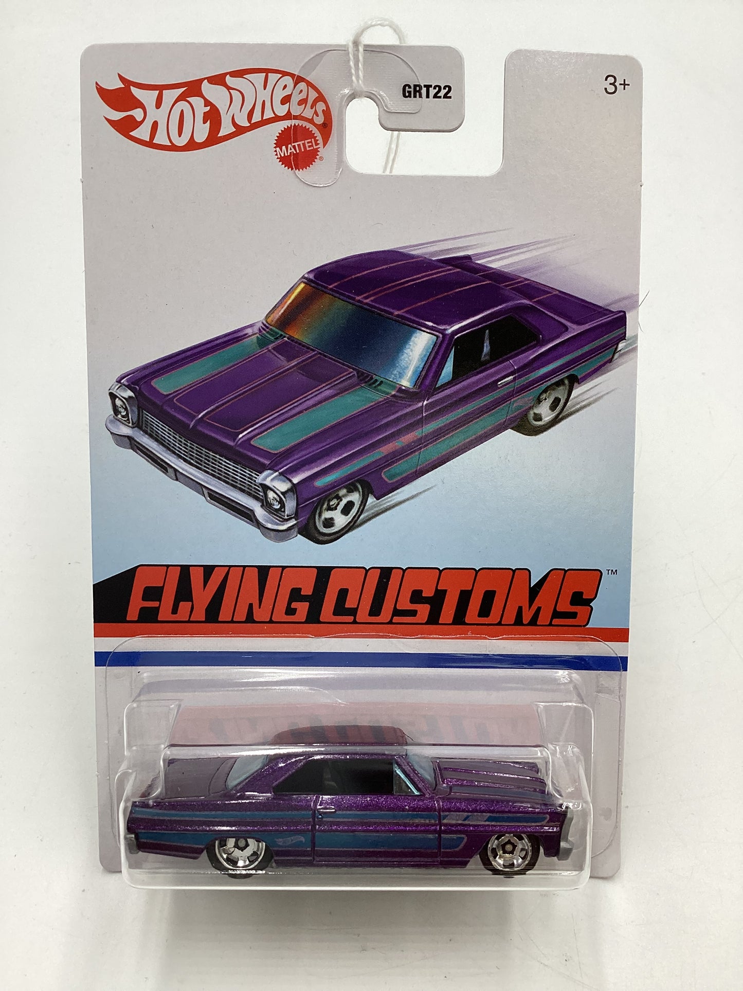 Hot Wheels Target Exclusive Flying Customs 66 Chevy Nova Purple 153H