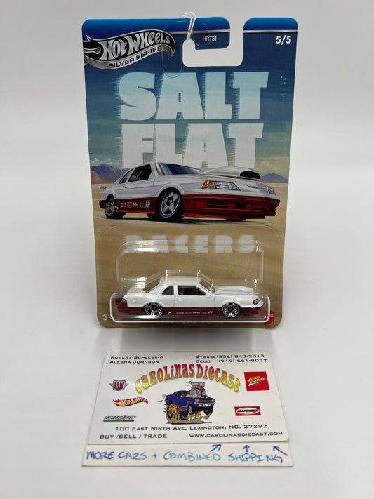 2025 Hot Wheels Silver Series Salt Flat Racers #5 1988 Ford T-Bird White 156E