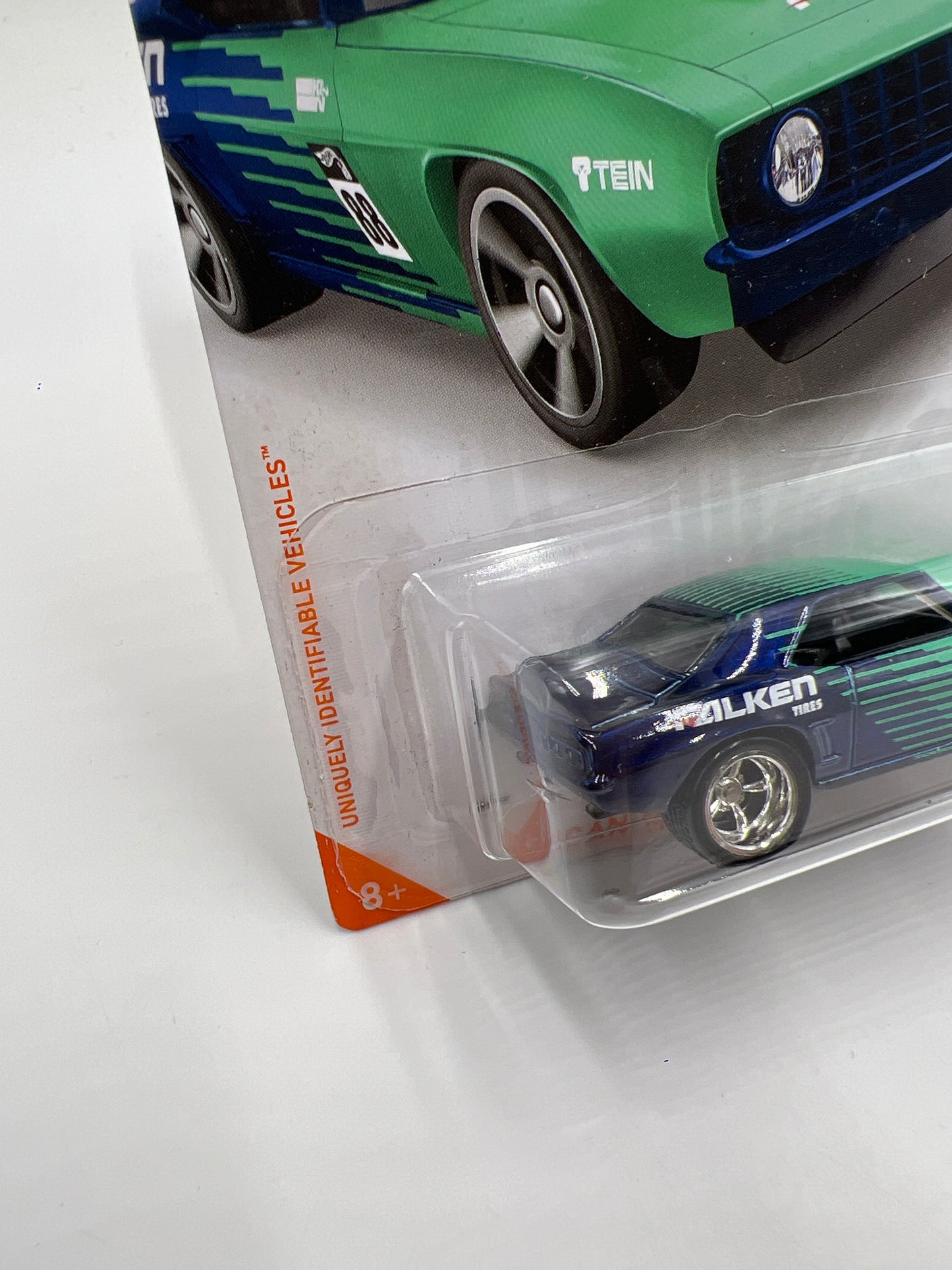Hot Wheels 69 Copo Camaro Falken iD Chase Wheel Swap Custom On Card W/Protector SR