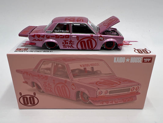 Mini GT Kaido House #161 Datsun 510 Pro Street Buta V1 Pink