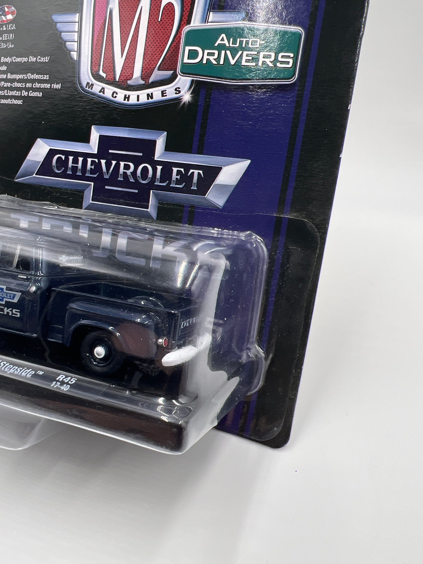 M2 Machines Auto Drivers 1958 Chevrolet Apache Stepside Dark Blue R45 192H