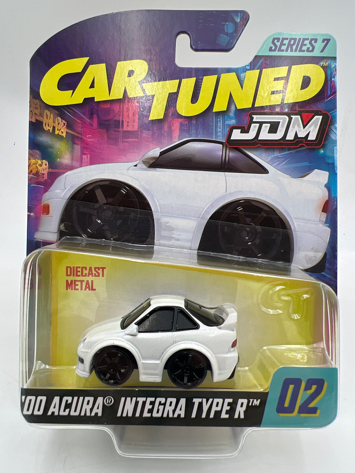MGA Car Tuned JDM Series 7 #2 00 Acura Integra Type R White