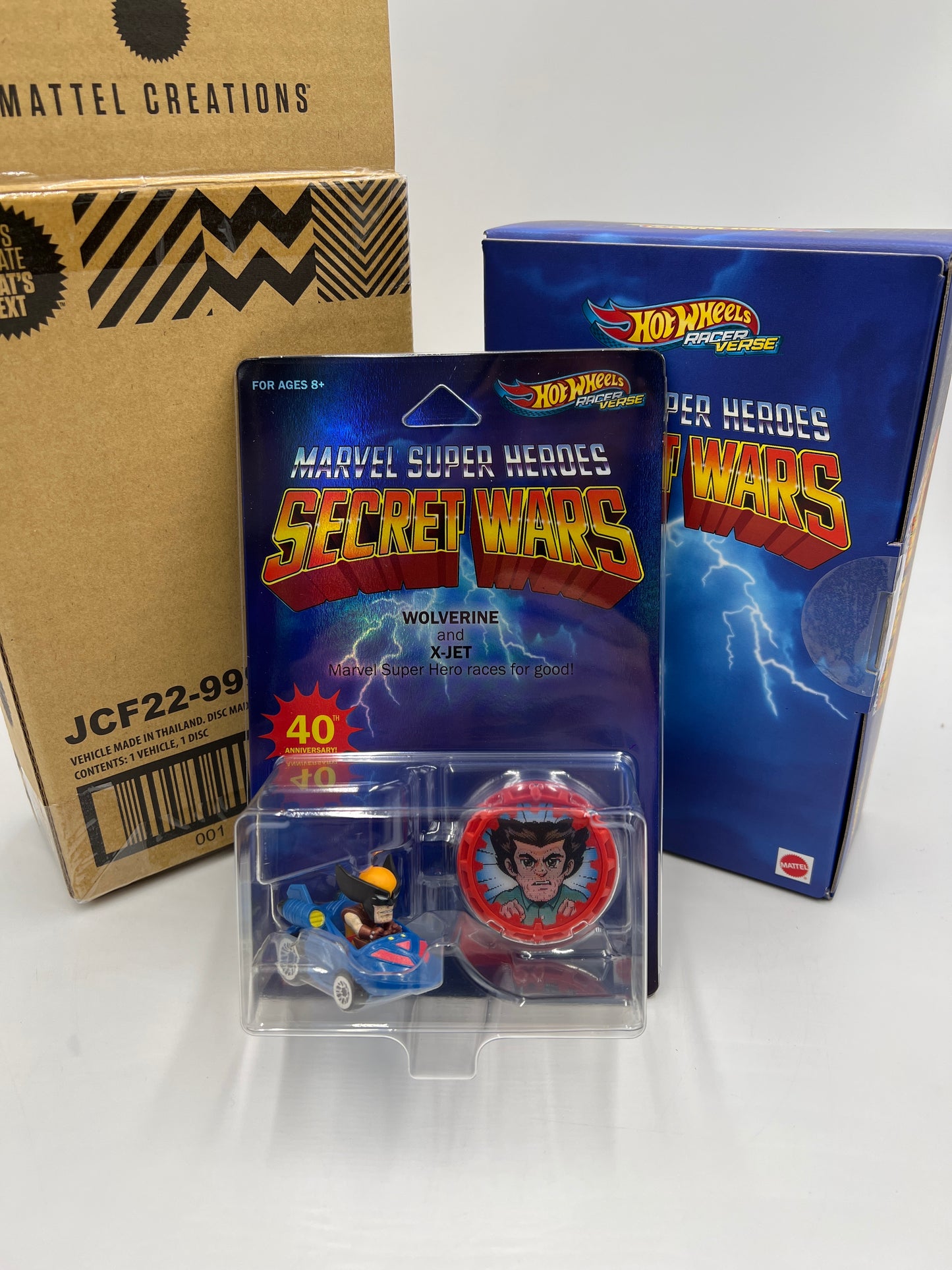 Hot Wheels Mattel Creations CHASE 2024 SDCC Racer Verse Secret Wars Wolverine And X-Jet W/Box VHTF