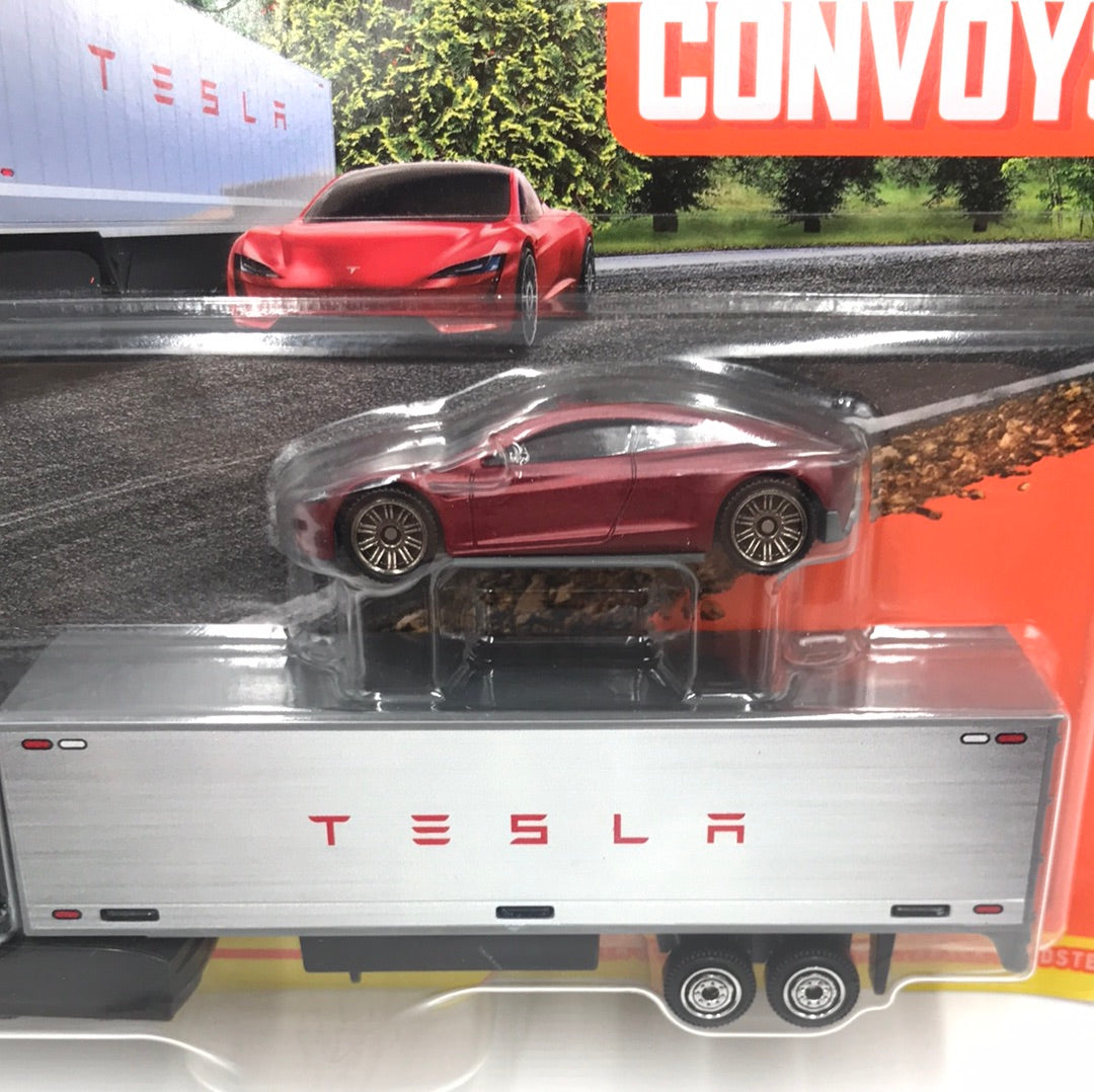 MATCHBOX TESLA CONVOY SET: WITH authentic 5 EXTRA TESLA CARS