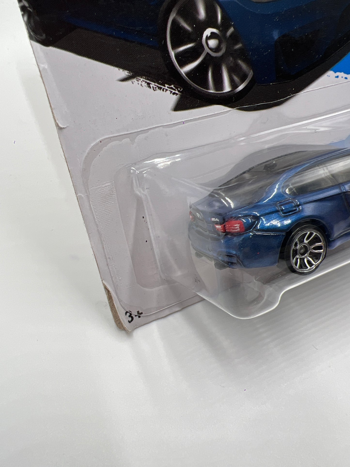 2017 Hot Wheels Factory Fresh #55 BMW M4 Blue (Bad Card) 105A