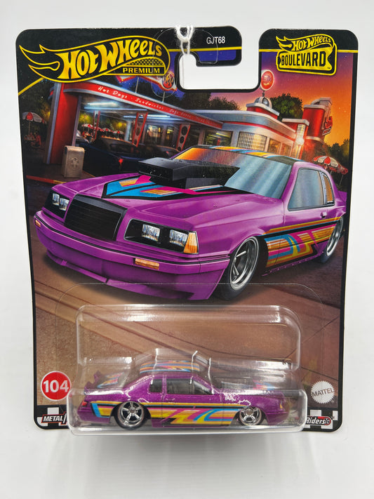 2024 Hot Wheels Boulevard Gold Label #104 86 Ford Thunderbird Pro Stock Purple 261C
