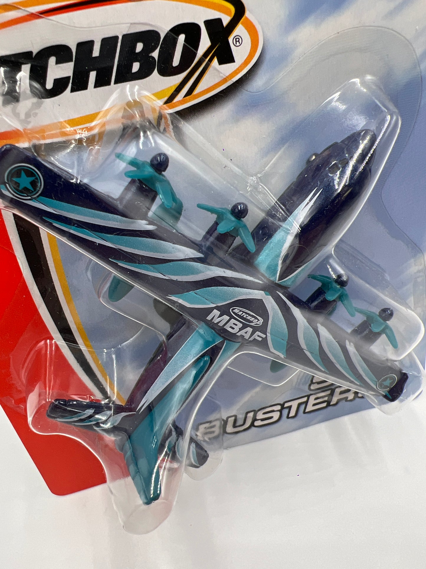 Matchbox Sky Busters Transport Plane MBAF Blue