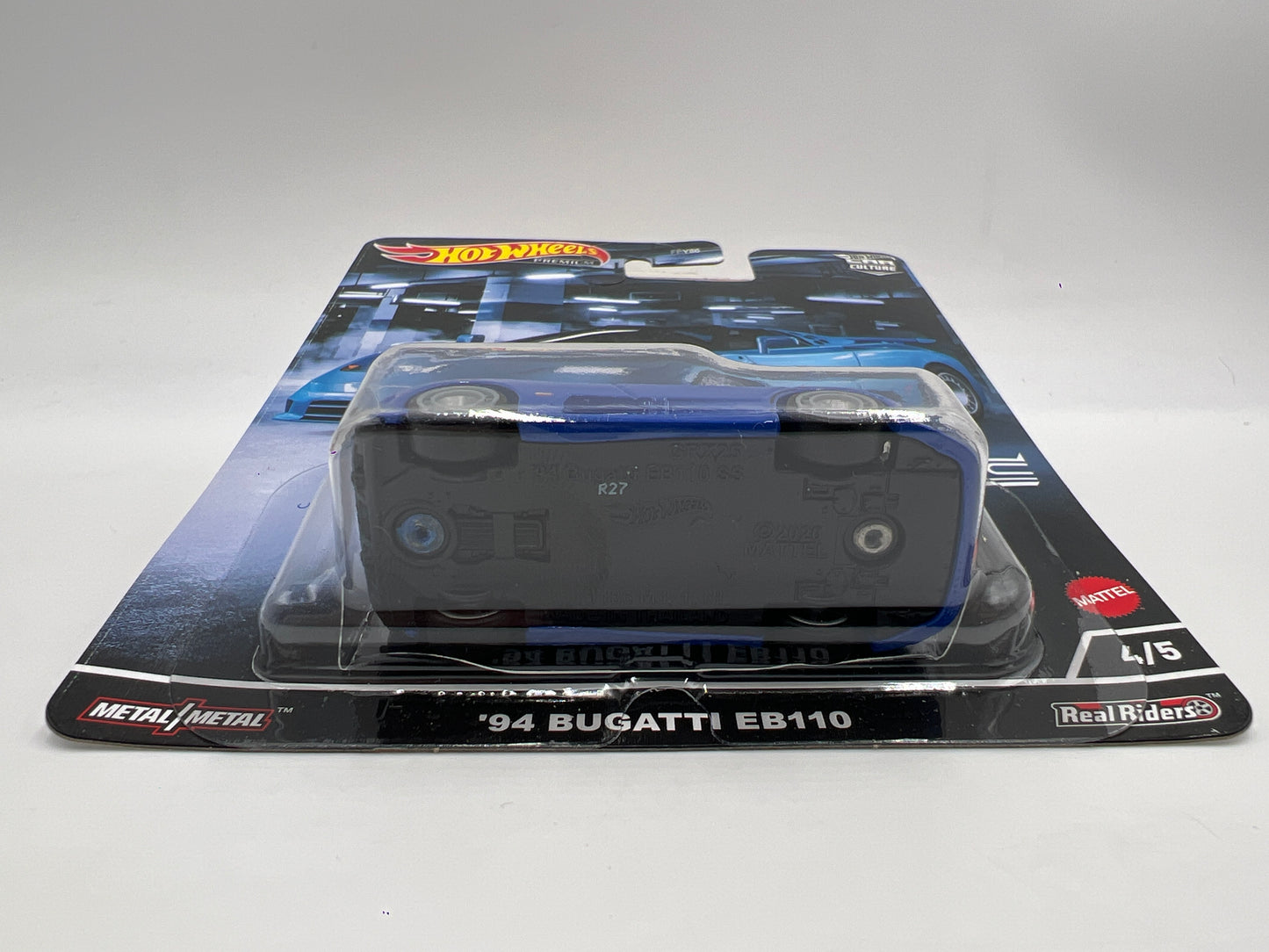 Hot Wheels Premium Exotic Envy #4 94 Bugatti EB110 Blue 243H