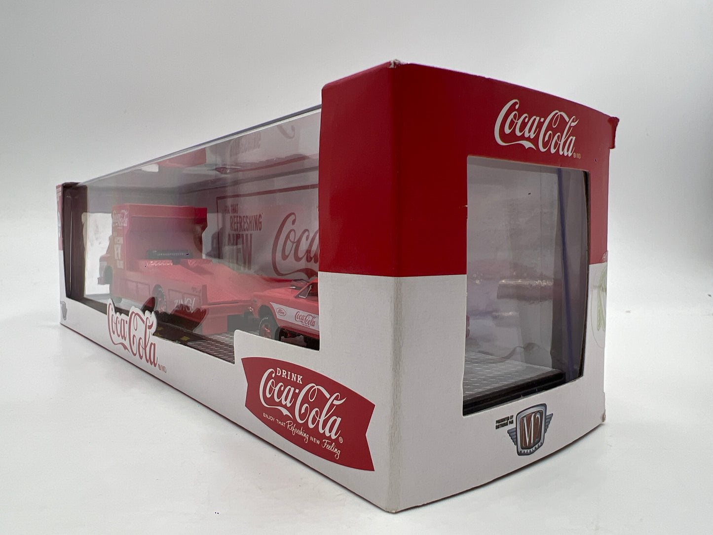 M2 Machines Auto Haulers CHASE Coca Cola 1970 Ford C-950 & 1966 Ford Mustang Gasser TW04