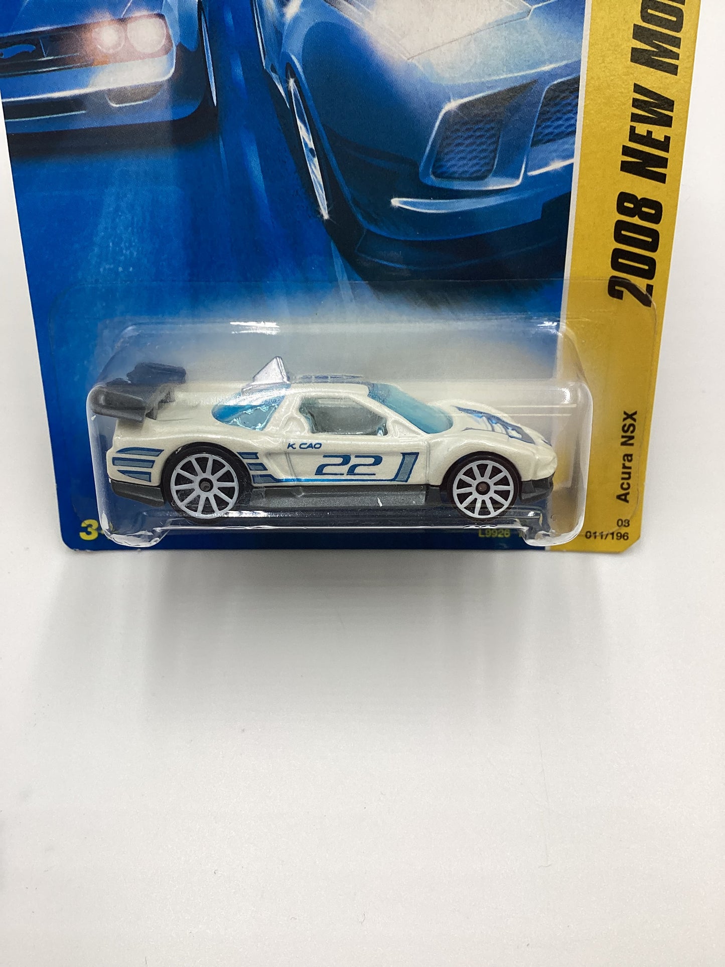 Hot Wheels 2008 new models #11 Acura NSX White 106A