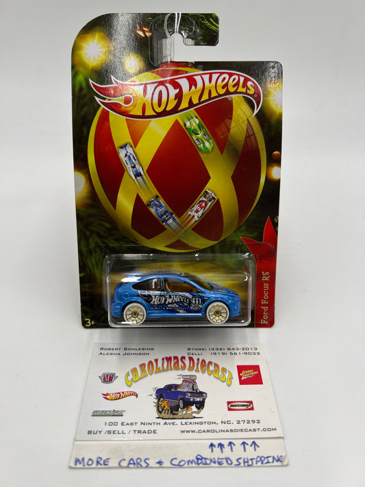 Hot Wheels Holiday Hot Rods Ford Focus RS Blue 160O