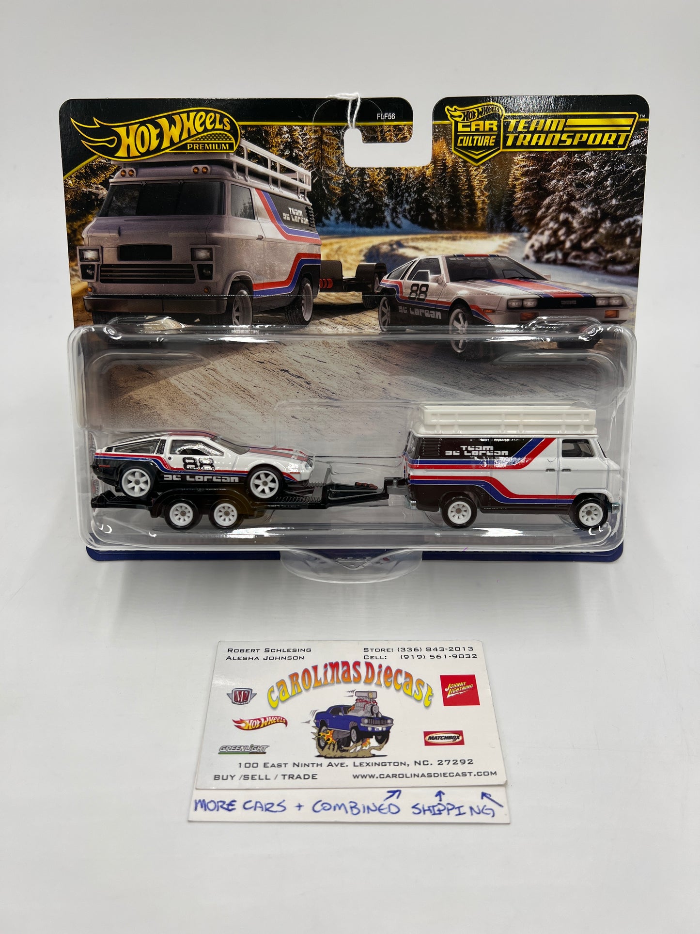 Hot Wheels Team Transport #78 DMC Delorean & HW Rally Hauler 281D