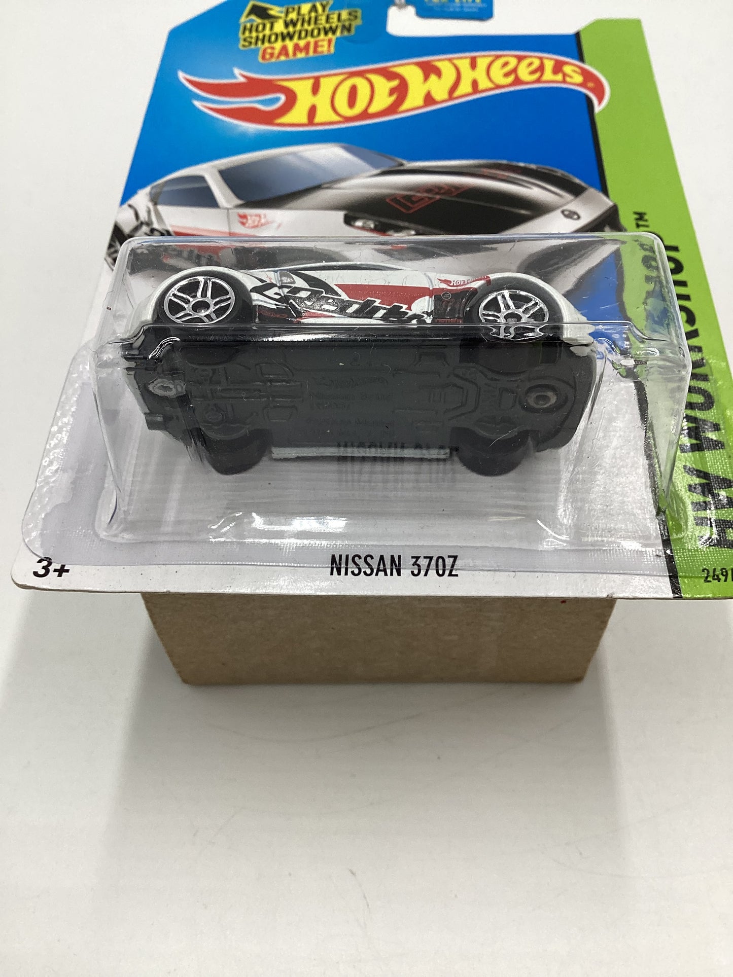 2014 Hot Wheels Workshop #249 Nissan 370Z GReddy White 82D