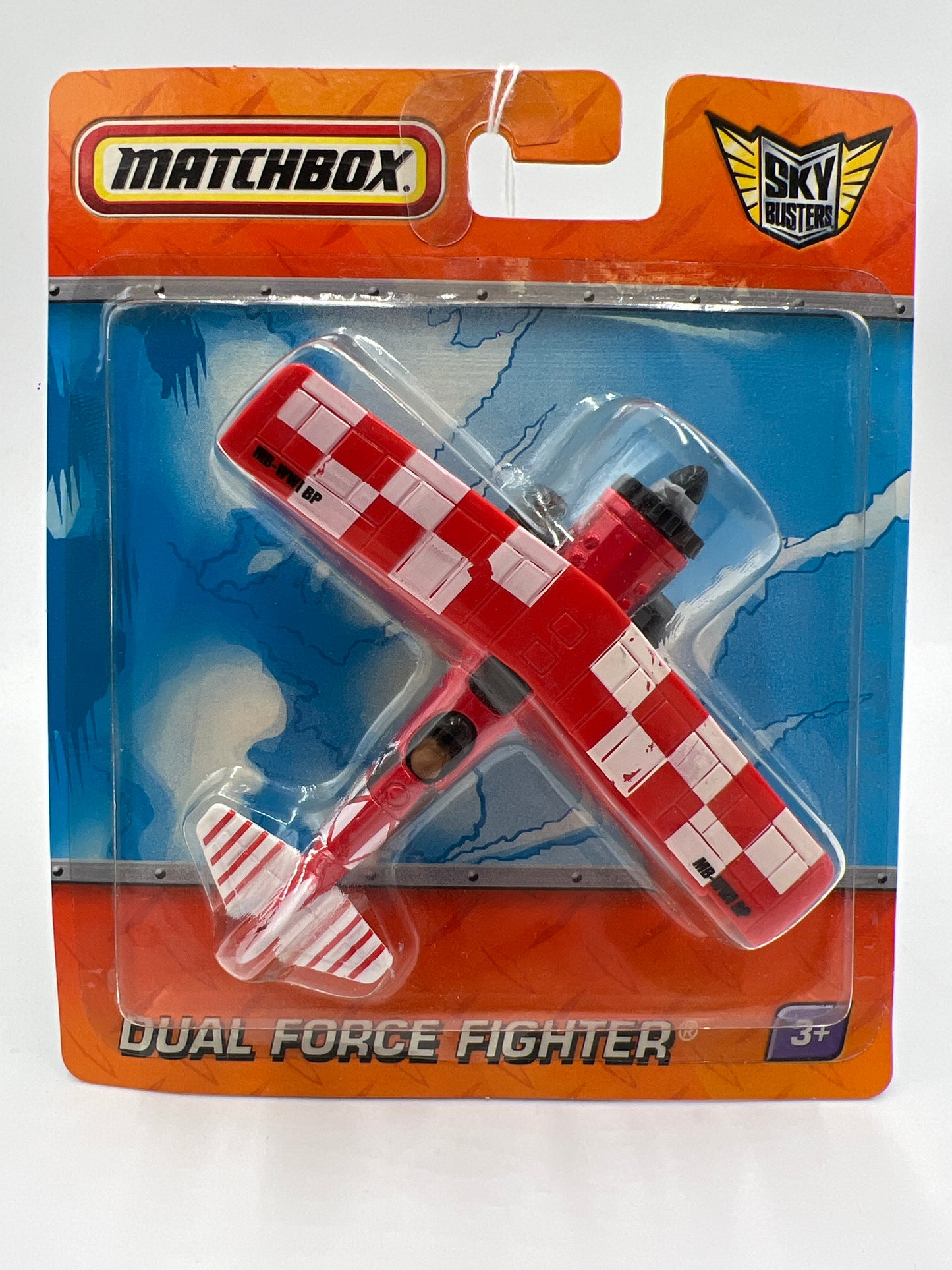Matchbox Sky Busters Dual Force Fighter Red/White