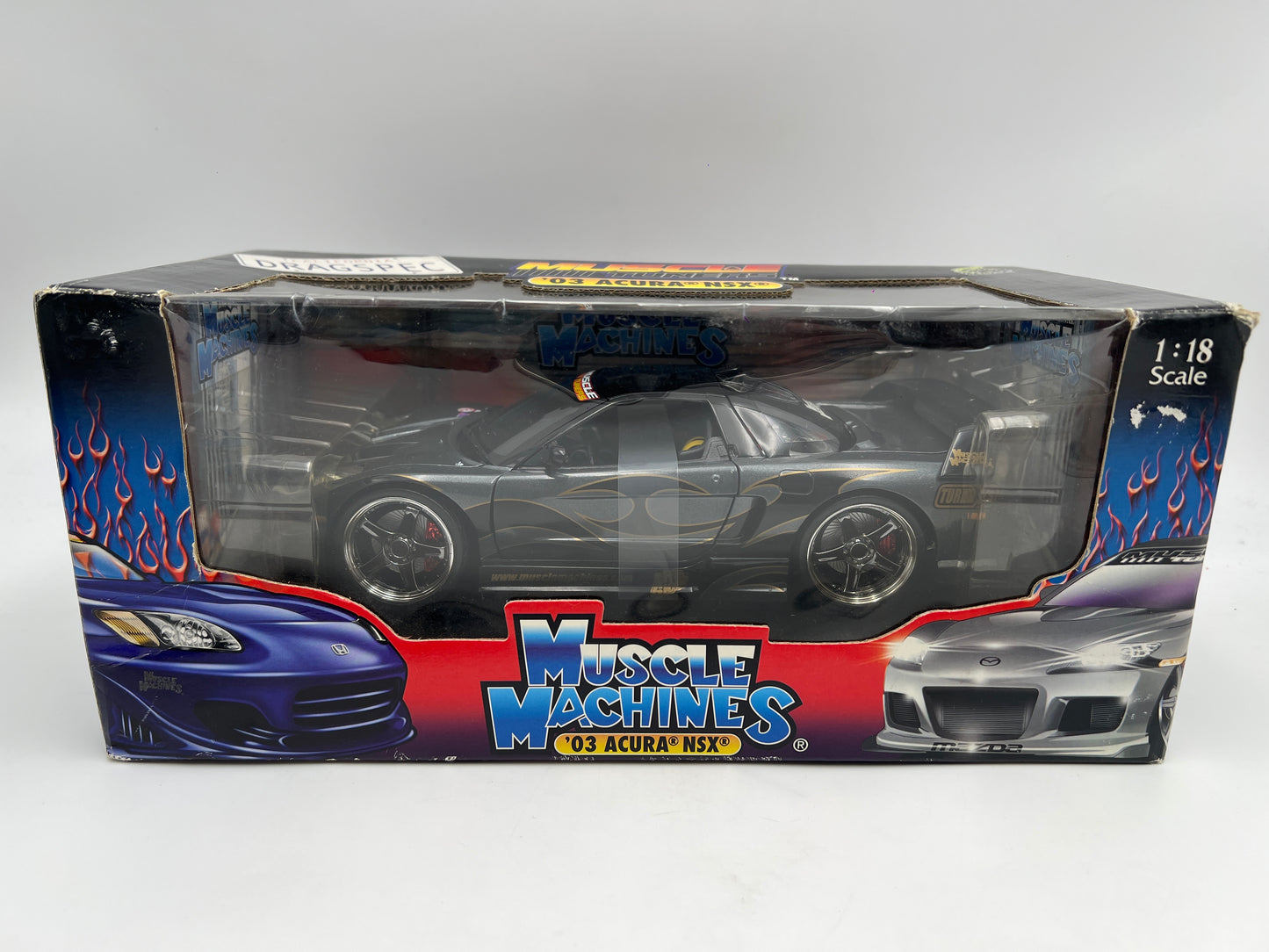 Muscle Machines 1:18 Scale Muscle Tuners 03 Acura NSX Gray/Black