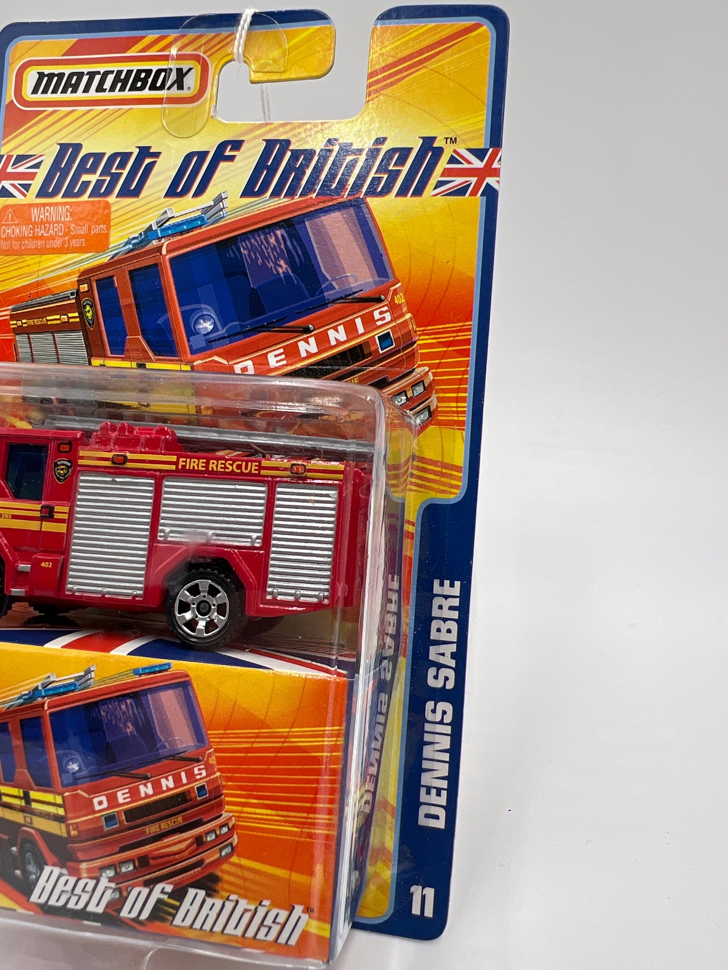Matchbox Best Of British #11 Dennis Sabre Fire Truck Red 169K