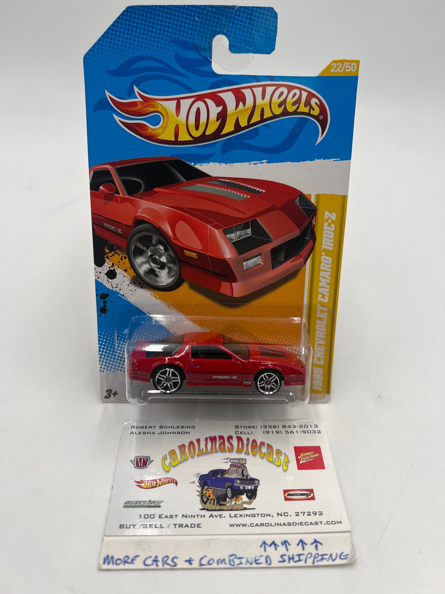 2012 Hot Wheels New Models #22 1985 Chevrolet Camaro IROC-Z Red *Bad J Hook*