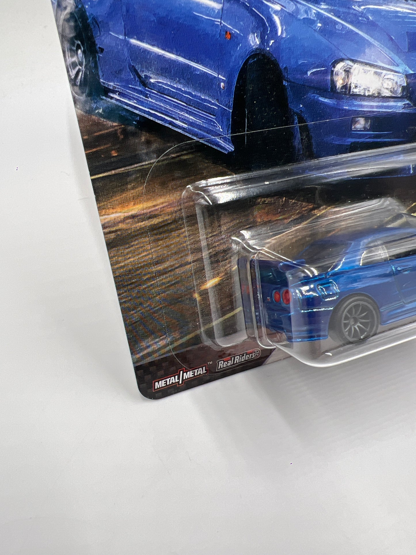 Hot Wheels Premium Fast & Furious Fast Superstars #1 Nissan Skyline GTR BNR34 Blue W/Protector