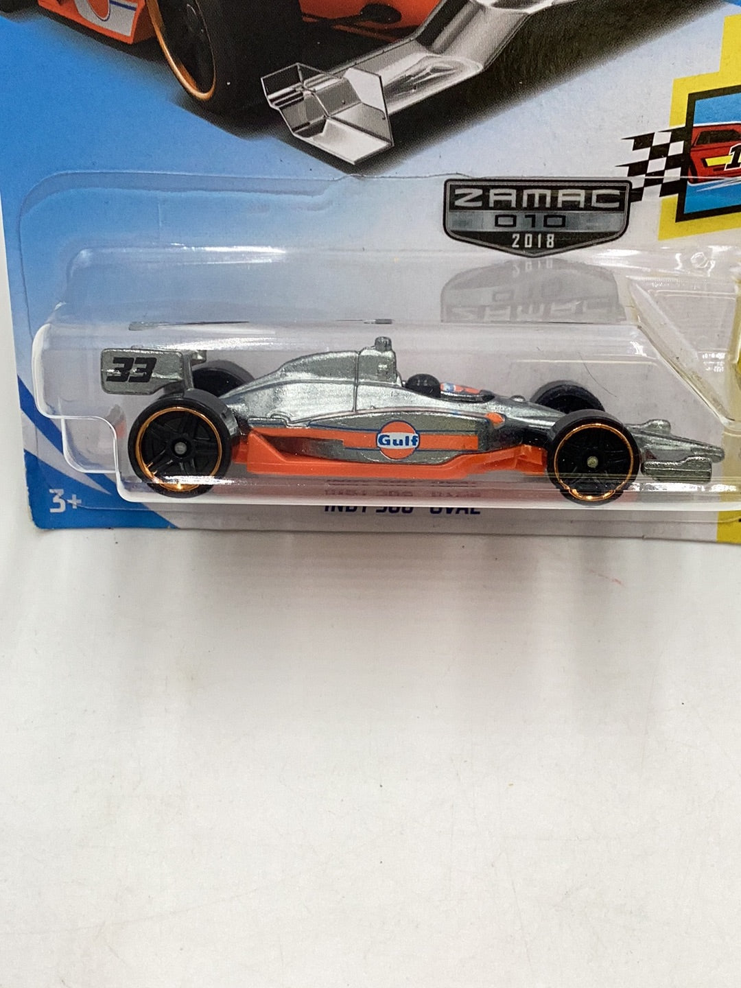 2018 Hot wheels Zamac #10 Indy 500 Oval (Not perfect card)