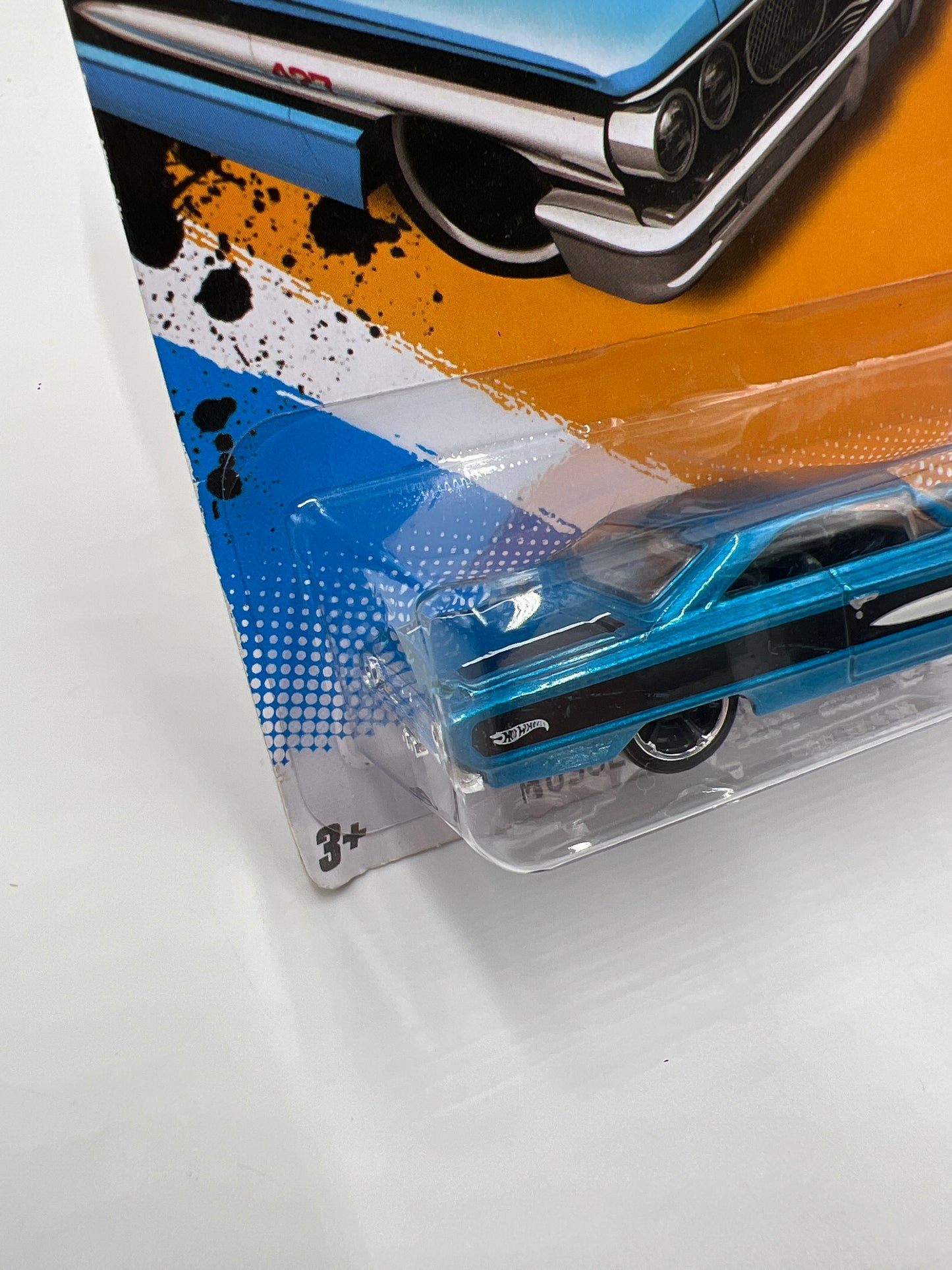 2012 Hot Wheels Muscle Mania Ford #113 Custom 64 Galaxie 500 Blue Bad Card 21D