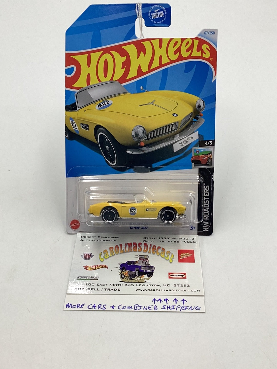 2024 Hot Wheels #67 BMW 507 Yellow 109E