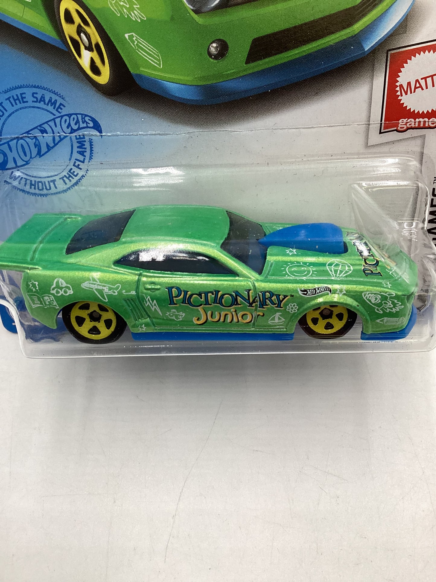 2021 Hot wheels #149 Kroger Exclusive Pictionary Green 10 Pro Stock Camaro 235E