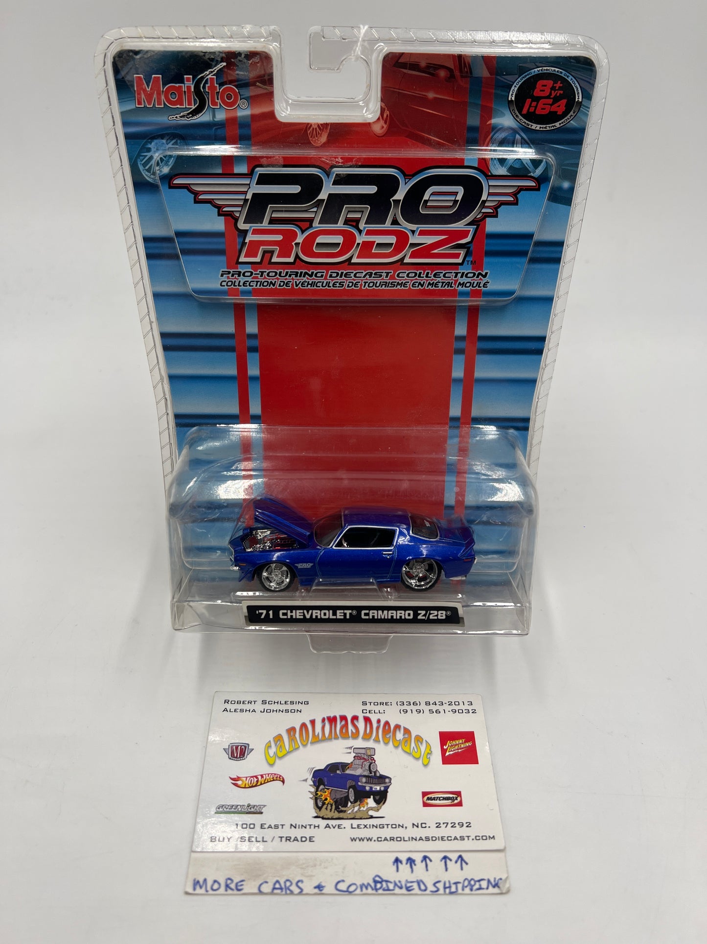 Maisto 1/64 Pro Rodz 71 Chevrolet Camaro Z/28 Blue VHTF